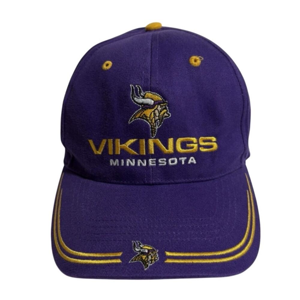 Minnesota Vikings Team Purple NFL Twins Enterprise Adjustable Size Cap Hat
